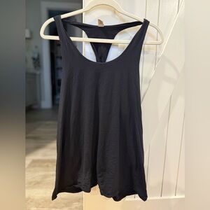 Women’s ALO twisted tank, black, M